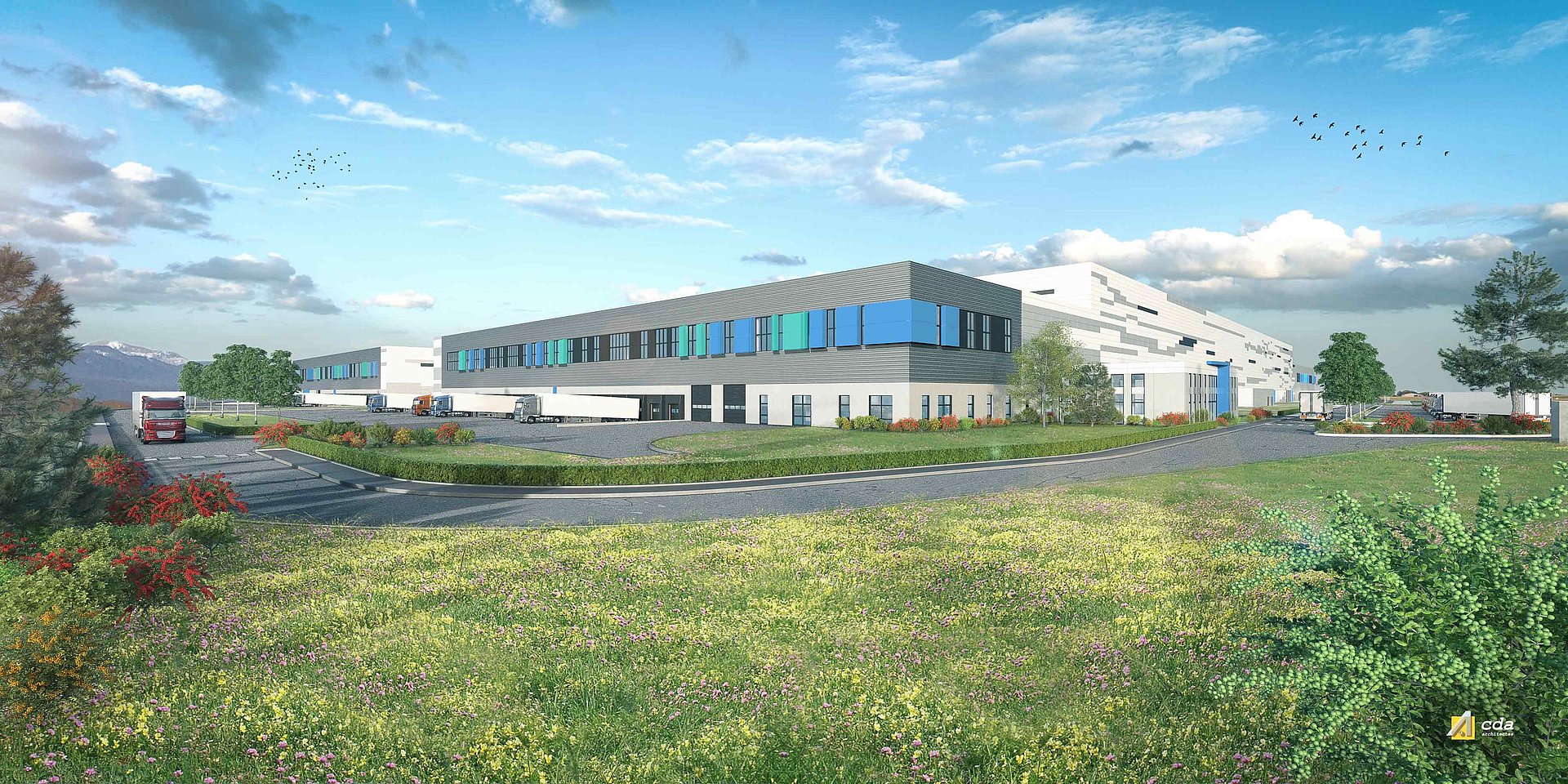 3D-Viualisierung des CAD Logistikzentrums in Ensisheim